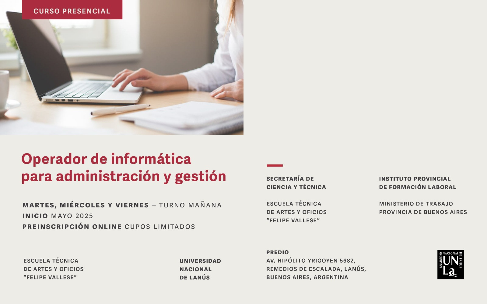 Operador de Informática para administración y Gestión